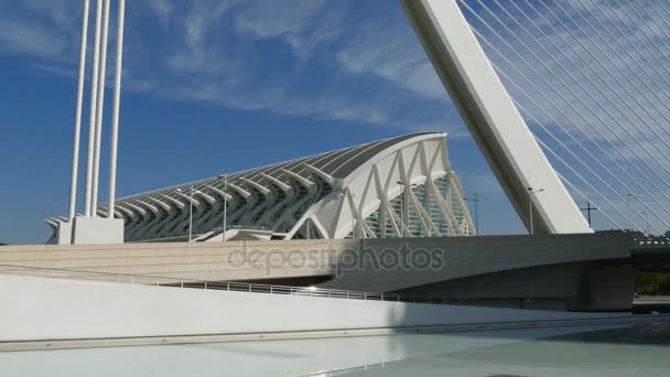 Ciudad de las Artes y las Ciencias — Vídeo de stock