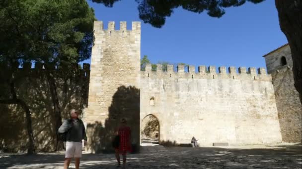 Castillo de Sao Jorge — Vídeo de stock