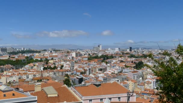 Cityscape Overview of Lisbon — Stock Video