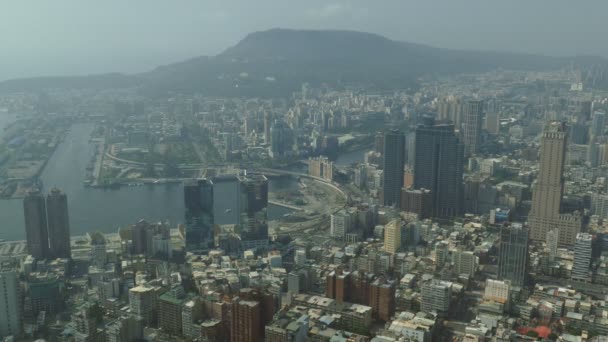 Skyline desde arriba skytower Tuntex — Vídeo de stock