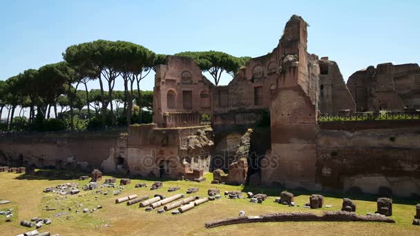 Palatino, colina palatina — Vídeos de Stock