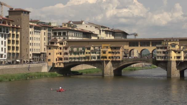 Uralter Ponte Vecchio — Stockvideo