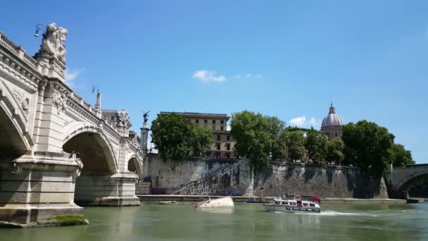 Ponte Vittorio Emanuele II — Video Stock