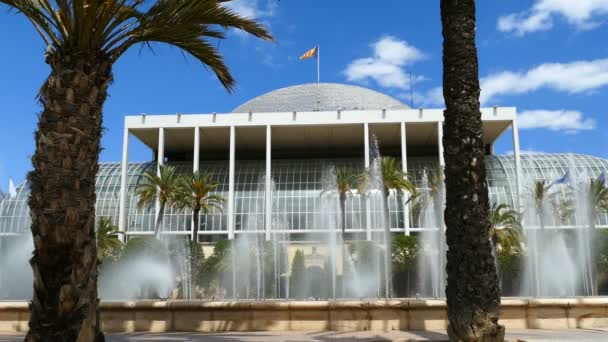 Palau de la Musica de Valencia — Stockvideo