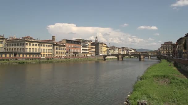 Ancient Ponte Vecchio — Stockvideo