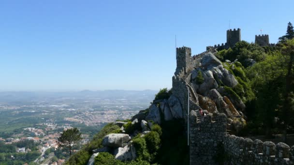 Historic town of Sintra — Stock Video