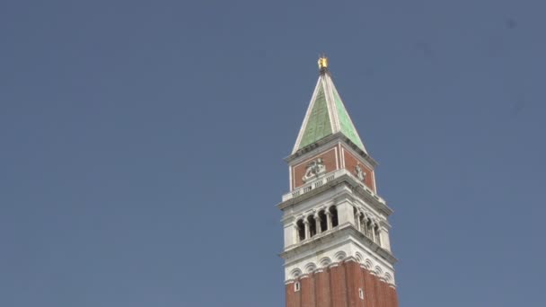 Campanile San Marco v Benátkách — Stock video