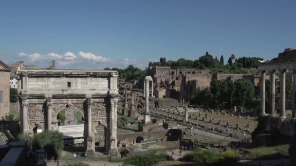 Starożytne forum Romanum — Wideo stockowe