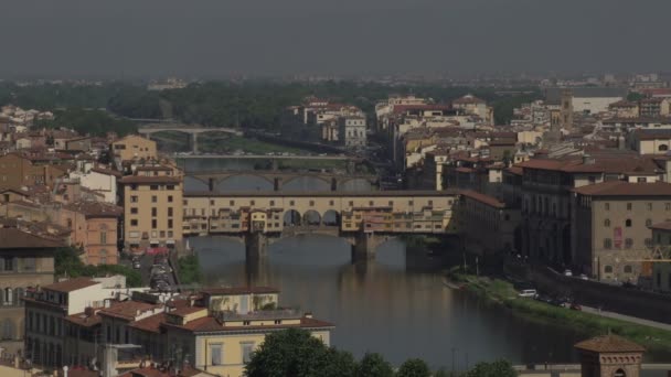 Ancient Ponte Vecchio — Wideo stockowe