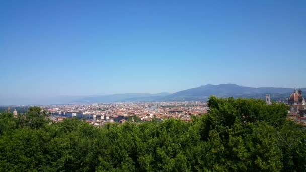 Panoramica Florenze da Forte Belvedere — Video Stock