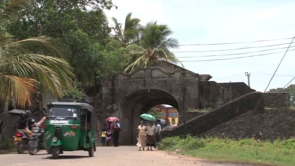 Filmagem Das Ruas Sri Lanka Durante Dia — Vídeo de Stock