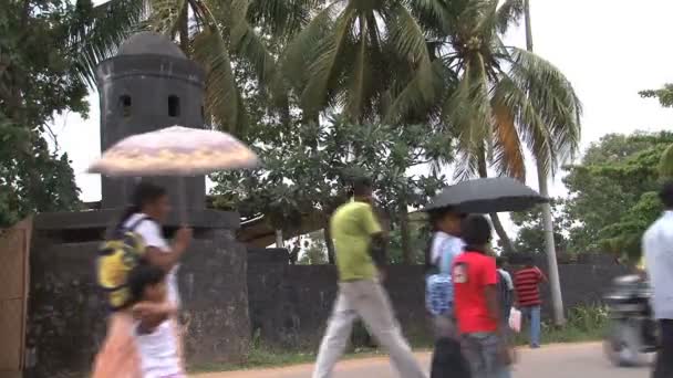 Sri Lanka Sokakları Gün Zaman Görüntülerini — Stok video