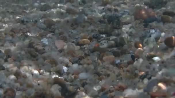 Olas y golfo en el mar Mediterráneo — Vídeos de Stock