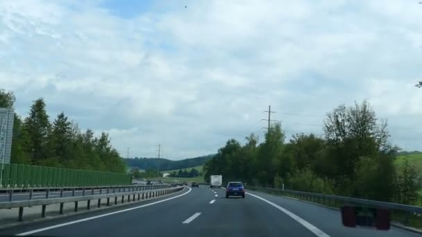 Jazda Autostradzie Luzern — Wideo stockowe