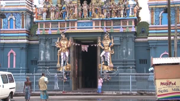 Hindoe Tempel in Sri Lanka — Stockvideo