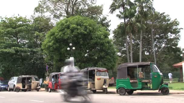 Filmagem Das Ruas Sri Lanka Durante Dia — Vídeo de Stock