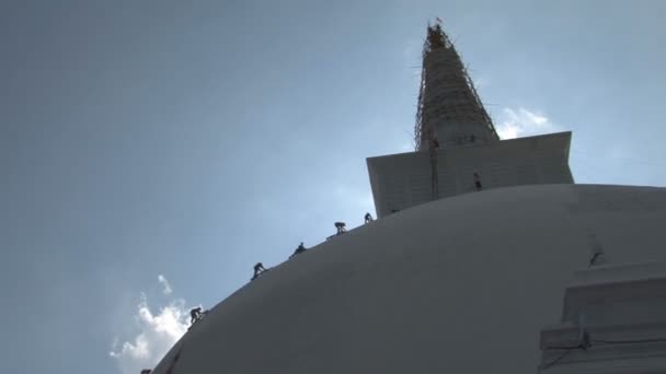 Dagoba a Anuradhapura, Sri Lanka — Video Stock