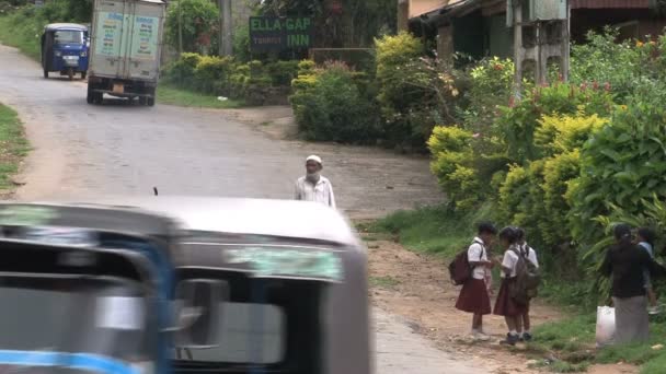 Streetview in Ella, Sri Lanka — Stock Video