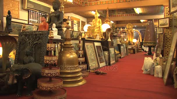 Buddhistiska templet Gangarama — Stockvideo