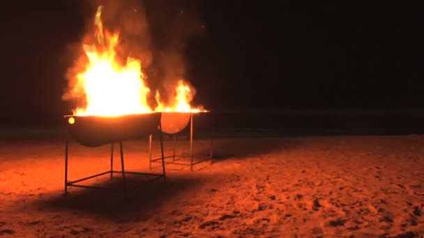 Turistické Poblíž Pobřeží Linie Ohně Srí Lance — Stock video