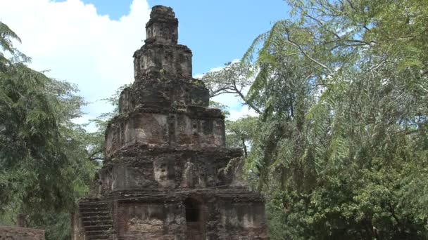 Храм у Polonnaruwa, Шрі-Ланка — стокове відео
