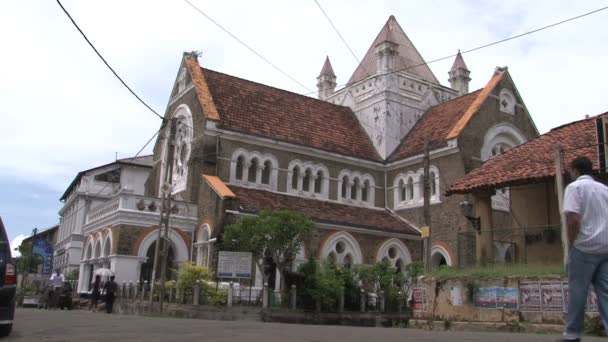 Filmación Las Calles Sri Lanka Durante Día — Vídeo de stock