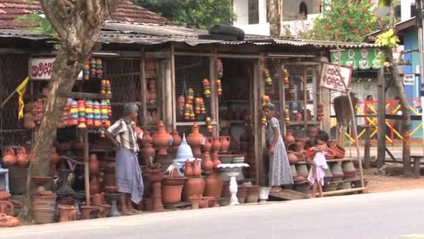 Filmagem Mercado Sri Lanka — Vídeo de Stock