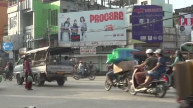 Mandalay, kaotik trafik sahne
