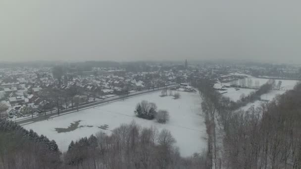 Nederlandse winterlandschap — Stockvideo