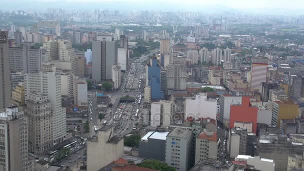 San Paolo, panorama dello skyline — Video Stock