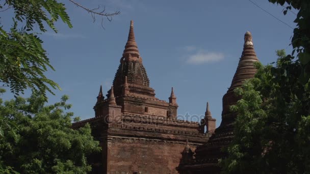 Pagoda v Bagani, myanmar — Stock video