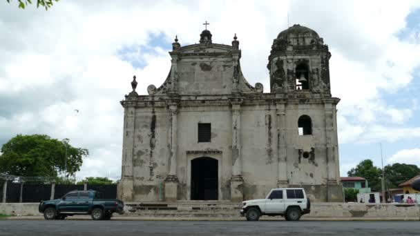 Iglesia-де-Сан-Хуан церкви в Леон — стокове відео