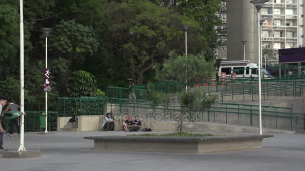 Sao Paulo, patinaje en el parque — Vídeos de Stock