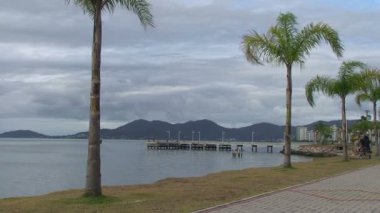 Florianopolis, manzarası Beira-Mar avenue görüntüleri