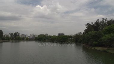 Sao Paulo, Ibirapuera park skyline