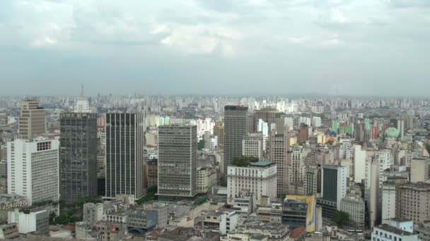 Sao paulo, panorama der skyline — Stockvideo