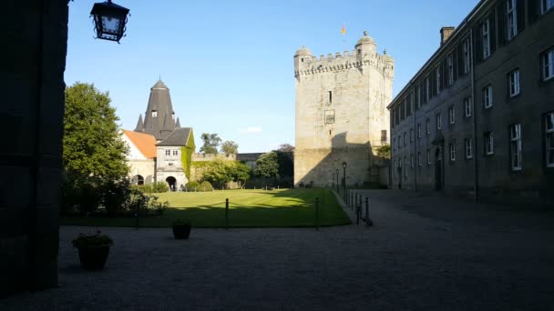 花园里的城堡 Bentheim — 图库视频影像