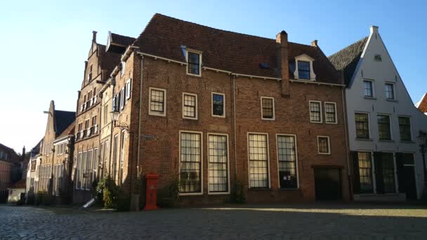 Ulicy historyczne miasta Deventer — Wideo stockowe