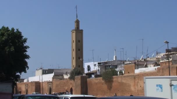 Zdi starého Medina, Rabat — Stock video
