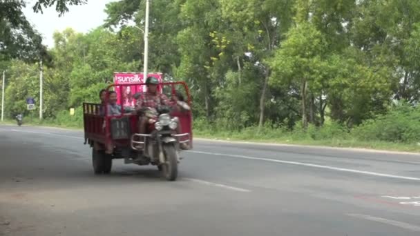 Mandalay Traffico Strada Durante Giorno — Video Stock