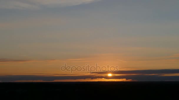 Puesta de sol en el Parque Nacional — Vídeos de Stock