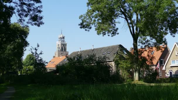 Iglesia de la Pequeña Dama en Vollenhove — Vídeo de stock