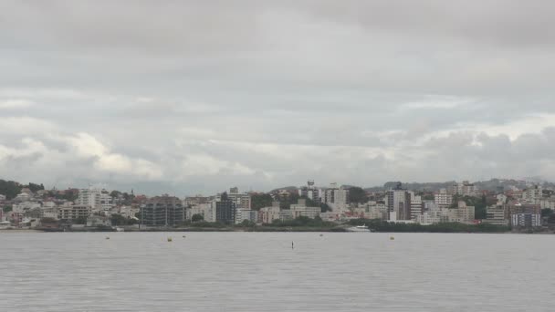 Filmagem Florianópolis Skyline Avenida Beira Mar — Vídeo de Stock