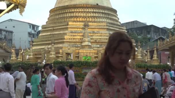 Shwe telefono Pwint Pagoda — Video Stock