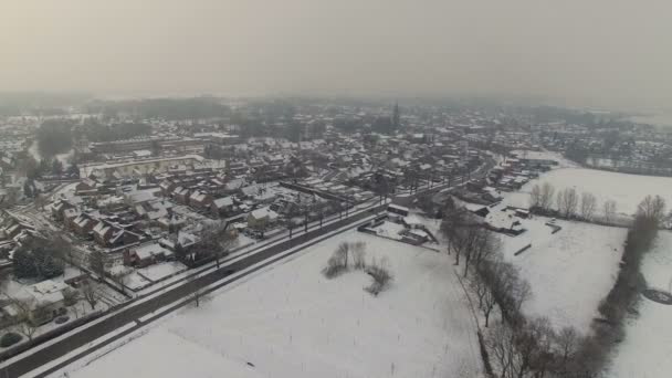 Paisaje invierno holandés — Vídeos de Stock
