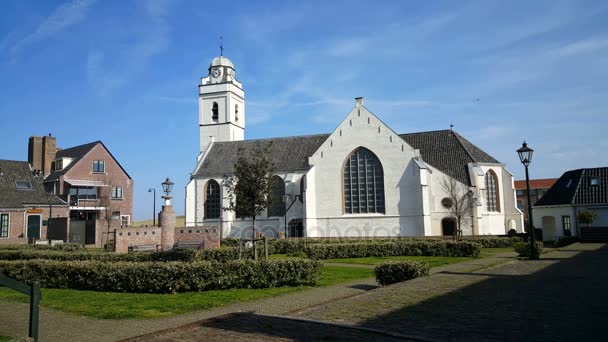 Igreja Andreas em Katwijk — Vídeo de Stock