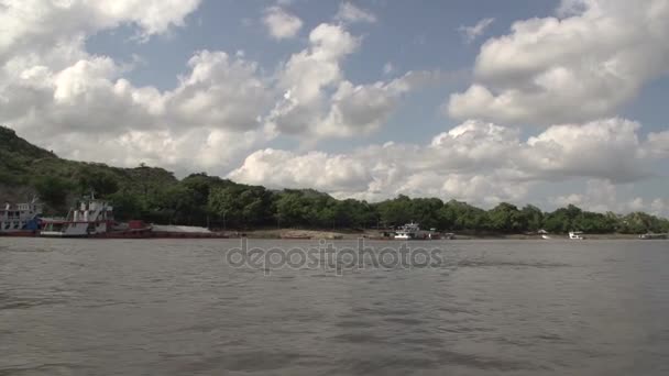 Ano Yarwaddy řeka — Stock video