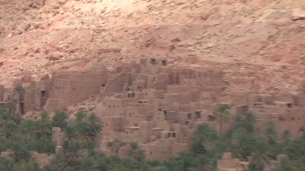Tinerhir, θέα από τα βουνά — Αρχείο Βίντεο