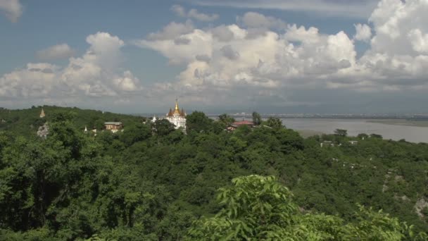 Puesta de sol desde Mandalay Hill — Vídeo de stock