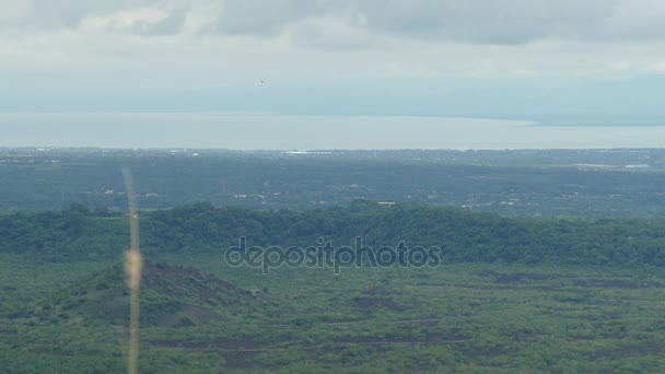 Krajobraz z Masaya vulcano — Wideo stockowe